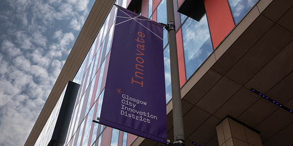 GCID Work lamppost banner